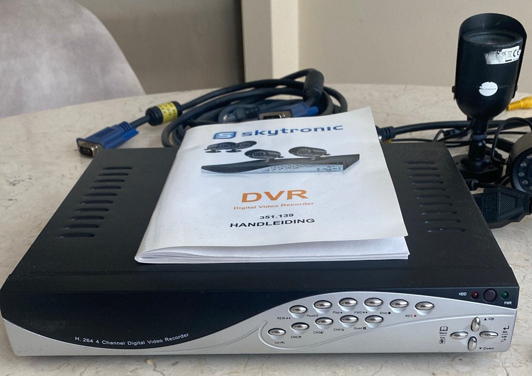 Skytronic camera dvr beveiligingsysteem, Ophalen of Verzenden, Gebruikt, Compleet systeem, Beweging