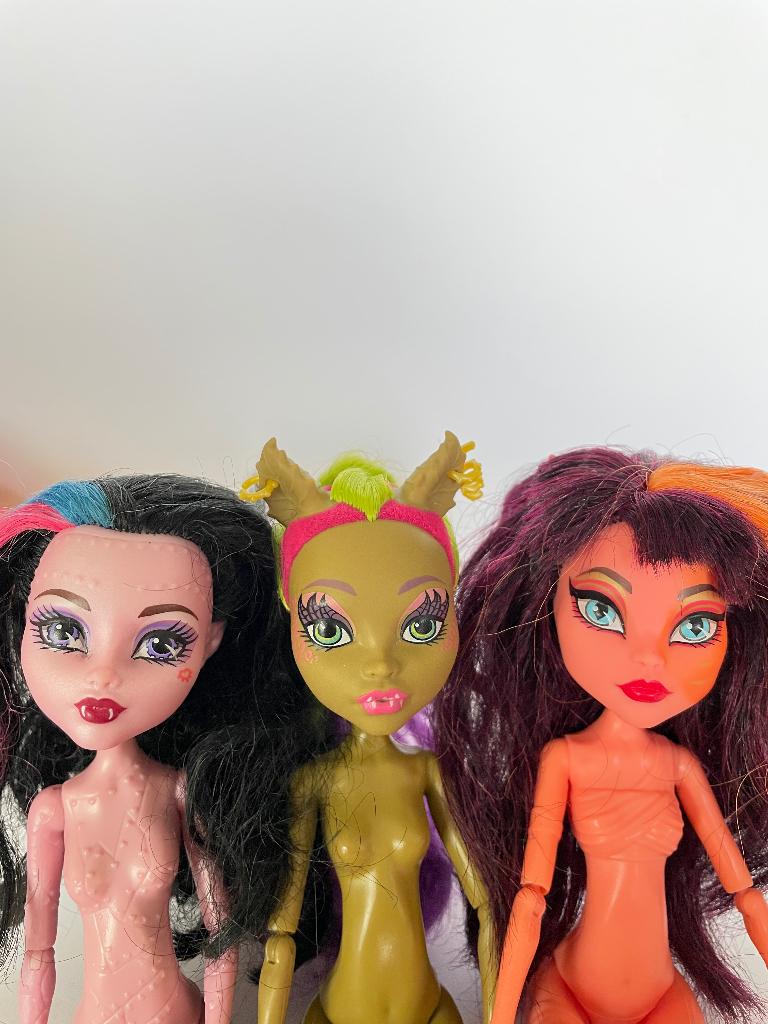 Monster High poppen Freaky fusions, Ophalen of Verzenden, Gebruikt, Pop