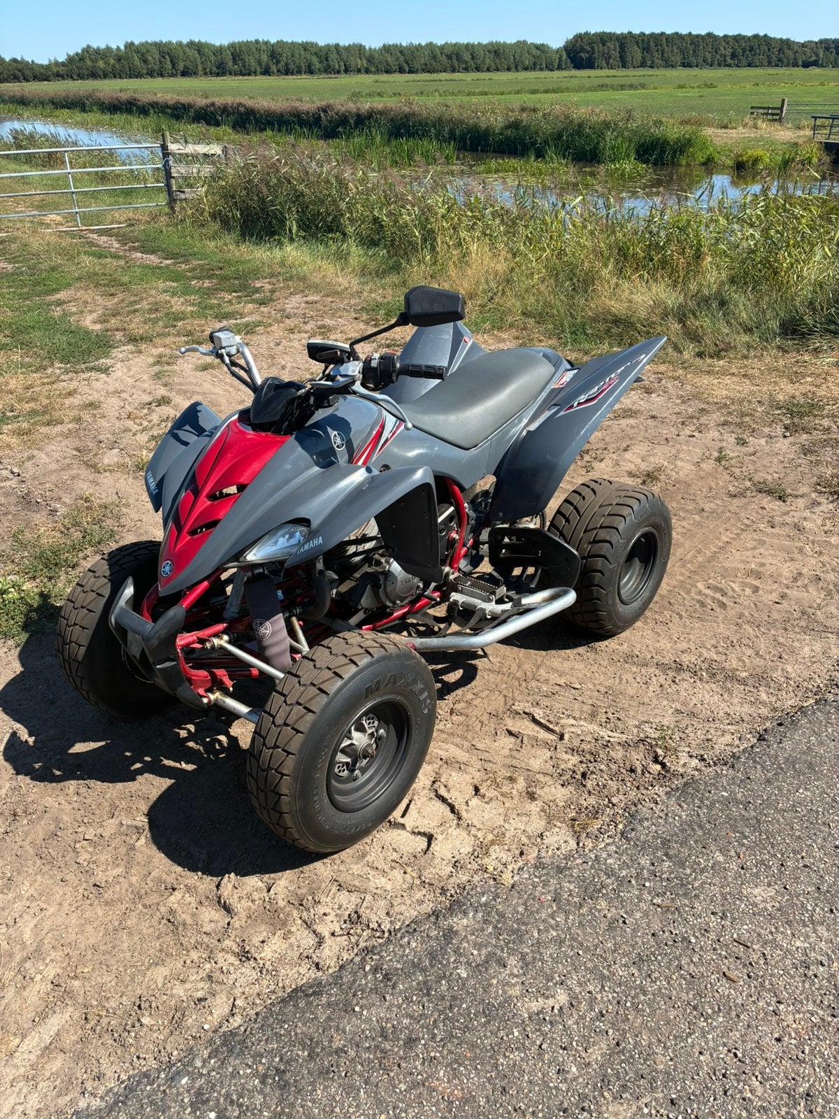 Yamaha raptor 350 R op auto kenteken blok is nagekeken, Ophalen