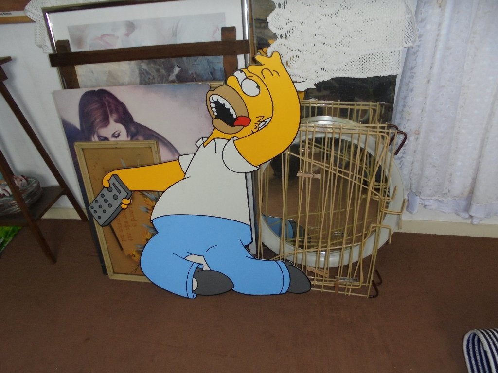 The Simpsons   kunststof vintage, Verzamelen, Ophalen, Overige figuren, Zo goed als nieuw, Overige typen