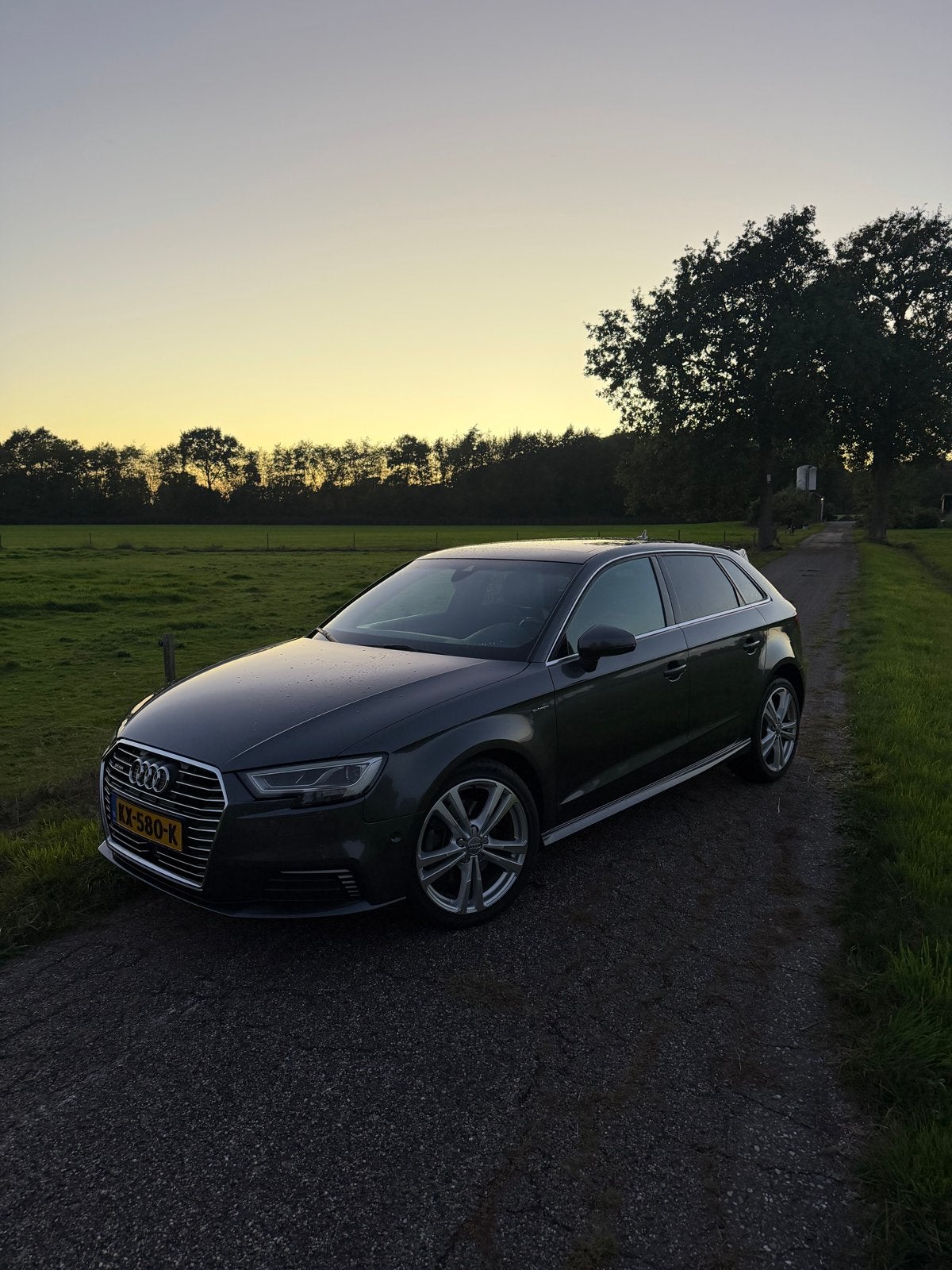 Audi A3 1.4 Tfsi 204pk E-tron S Tronic 2016 Grijs, Auto's, Zwart, 4 cilinders, Leder en Stof, 1395 cc