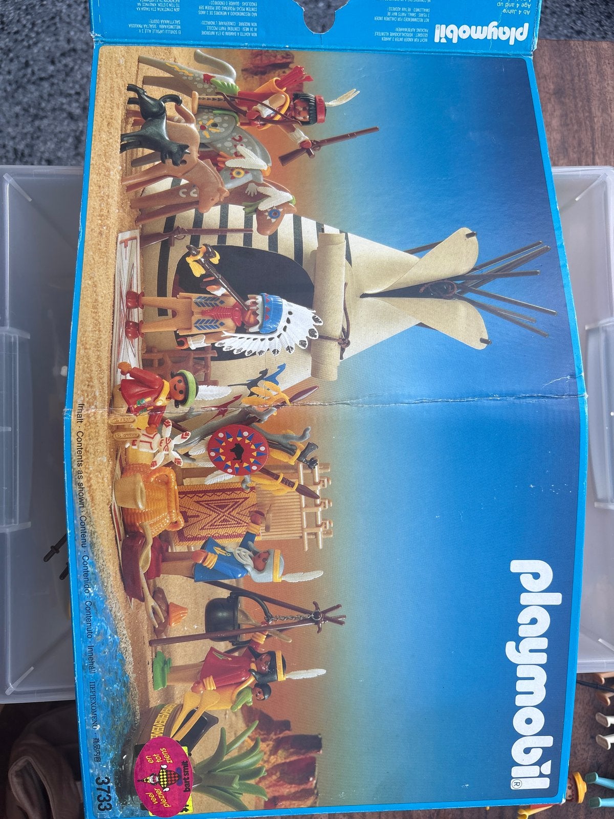 Playmobil Indianen Set 3733 - Vintage Speelgoed compleet, Ophalen of Verzenden, Gebruikt