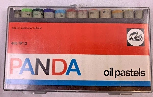 Royal Talens Panda Oliepastels 12 kleuren Apeldoorn vintage, Hobby en Vrije tijd, Coolsingel 104, 3011 AG Rotterdam, Netherlands