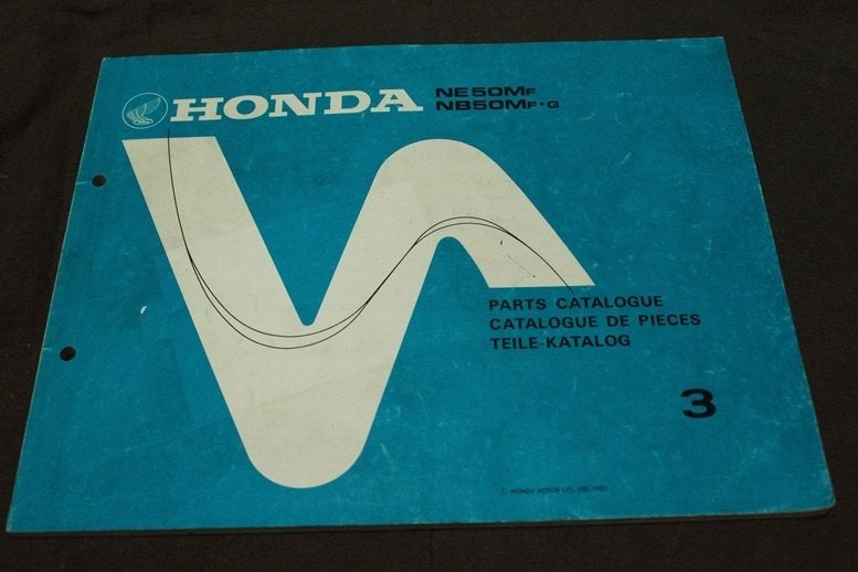 Honda NE50 NB50 Aero 1985 scooter parts catalogue, Ophalen of Verzenden