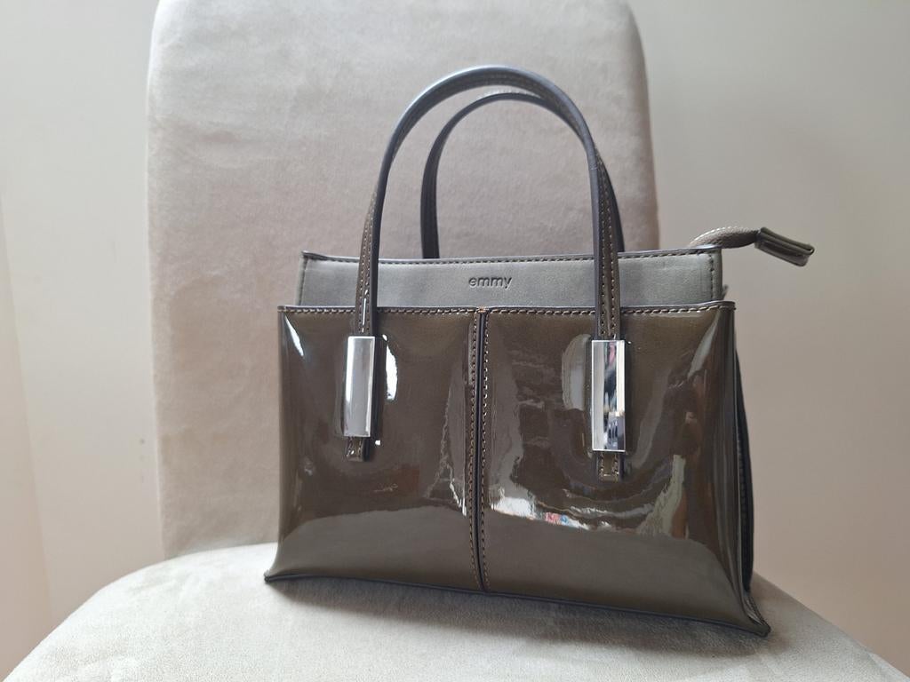 Handtasje Emmy Wieleman, Ophalen of Verzenden, Zo goed als nieuw, Groen, Handtas