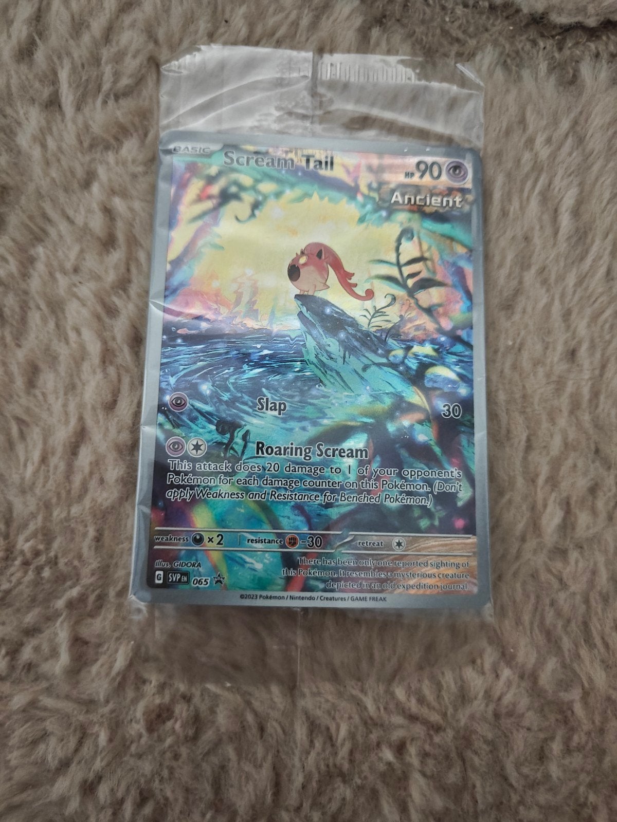 Scream Tail Ancient Pokémon Kaart - Nieuw en Sealed, Ophalen of Verzenden, Nieuw, Losse kaart