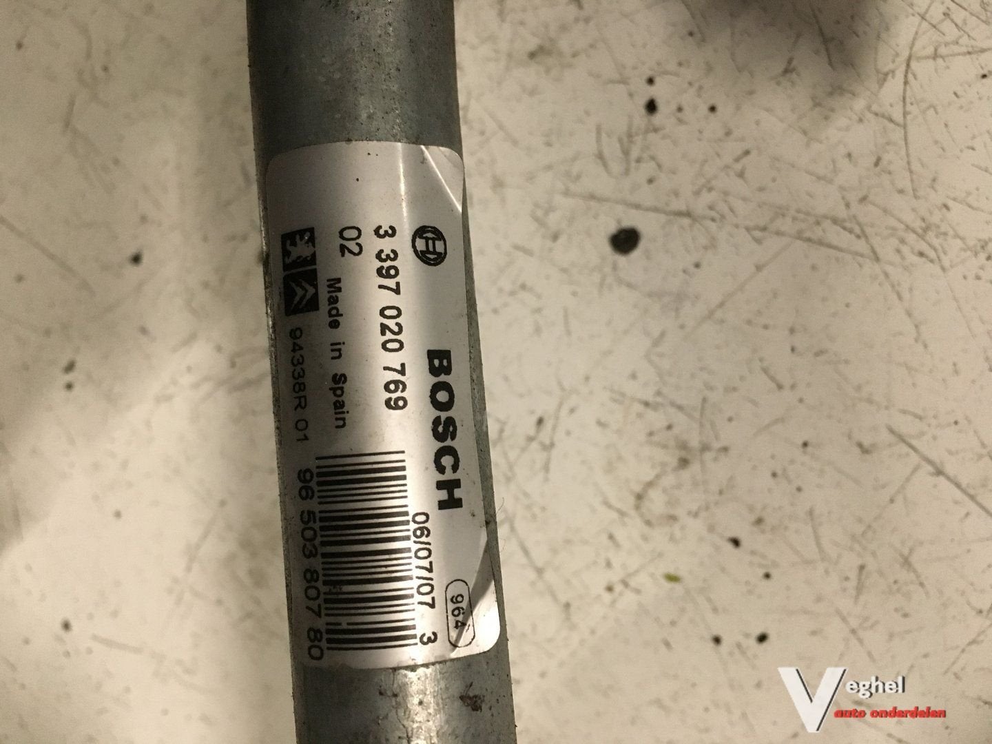 Peugeot 207 2008 Ruitenwisser mechaniek met motor, Gebruikt, -, -, Ophalen of Verzenden