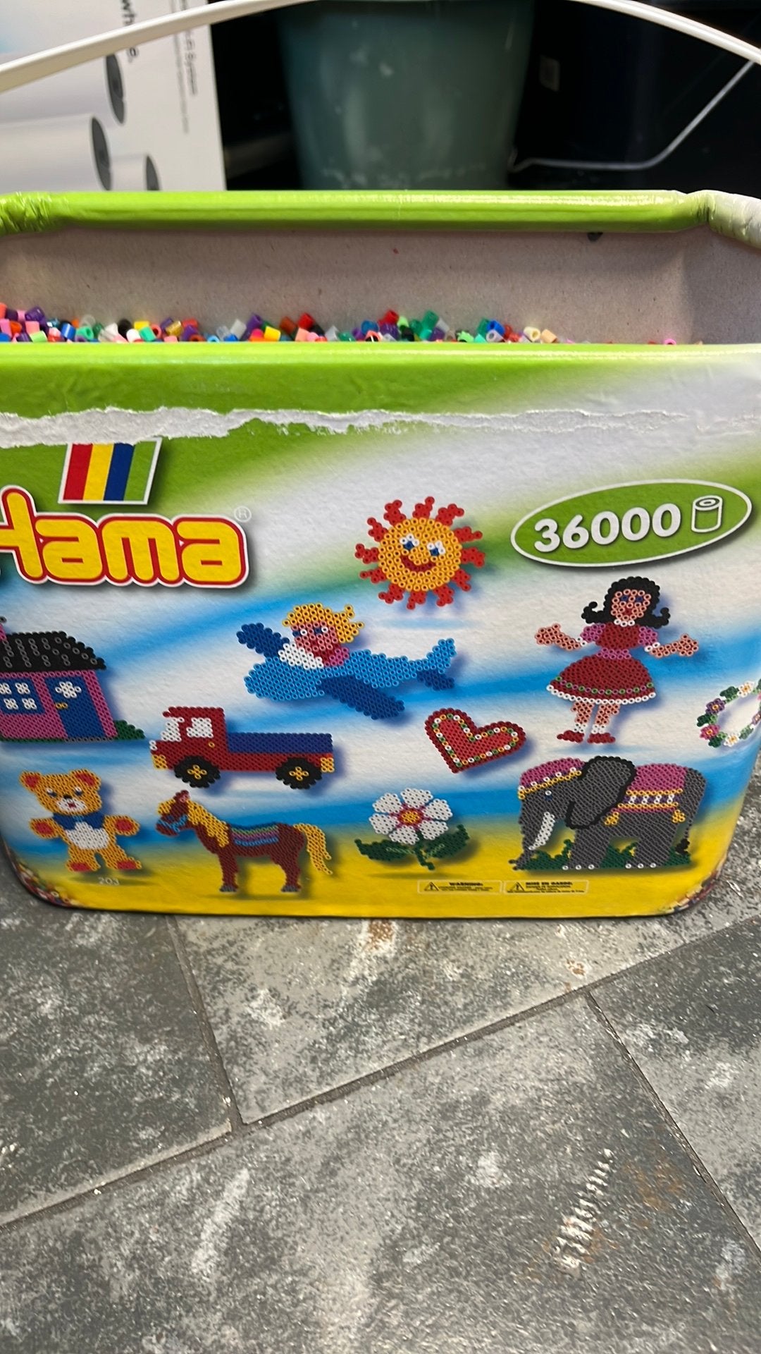 Hama strijkkralen, Kinderen en Baby's, Speelgoed | Bouwstenen, Ophalen of Verzenden, Gebruikt