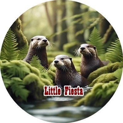 lf250 icing frosting otters 19cm eetbare taart print topper, Ophalen of Verzenden, Nieuw, Taarten, Versiering