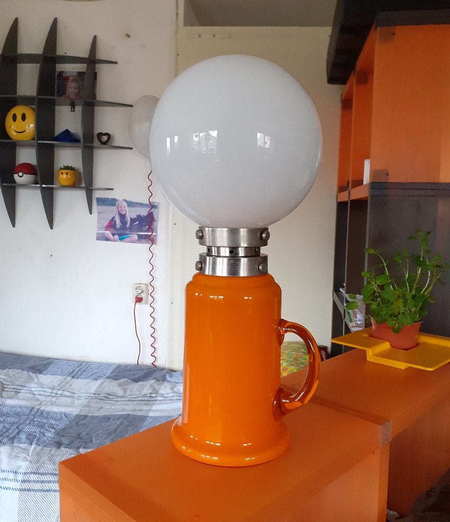 Carlo Nasson design Murano vloerlamp tafellamp jaren70 retro, Huis en Inrichting, Gebruikt, Murano, ?, Glas
