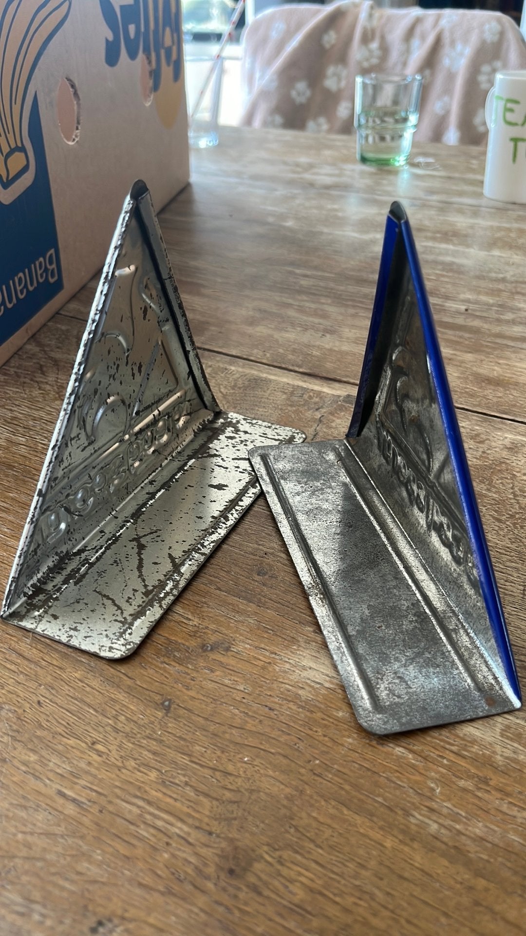 Blikken schoenen displays “ Le Coq Sportif” jaren 70/80, Ophalen of Verzenden, Gebruikt
