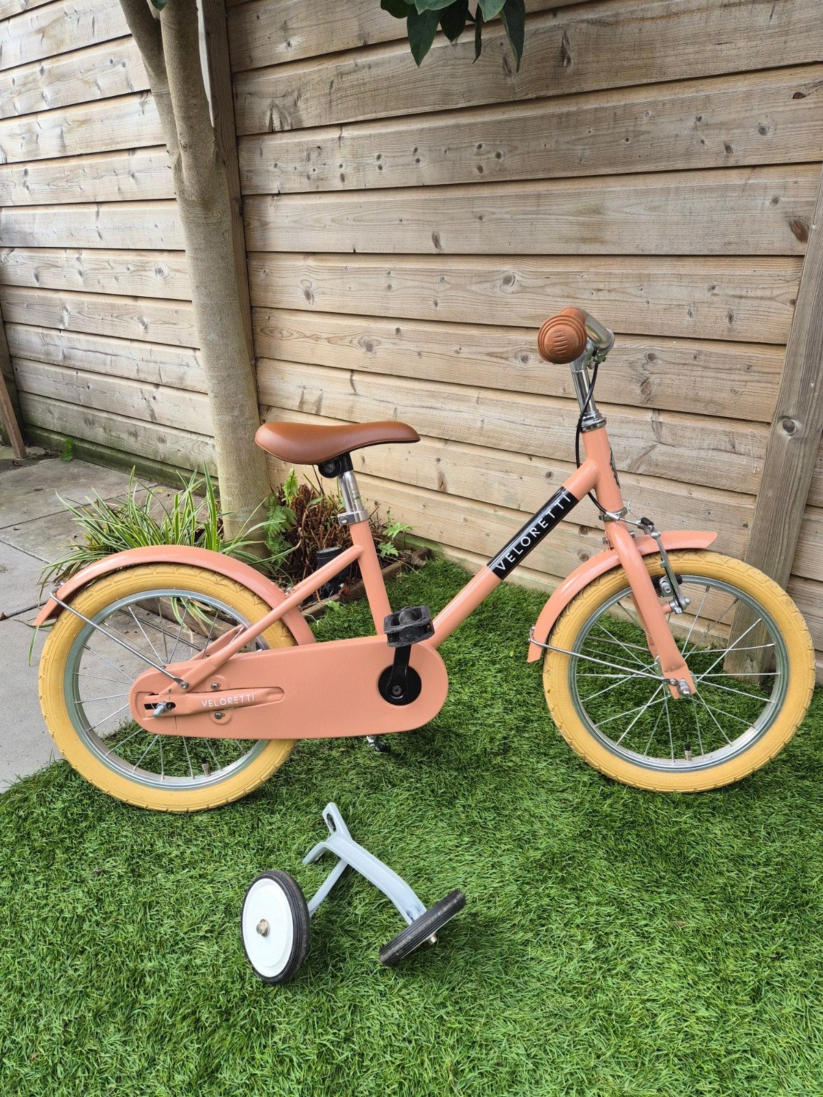 Veloretti Maxi Kinderfiets 16 inch met zijwieltjes, Ophalen, Terugtraprem, Zijwieltjes, Veloretti