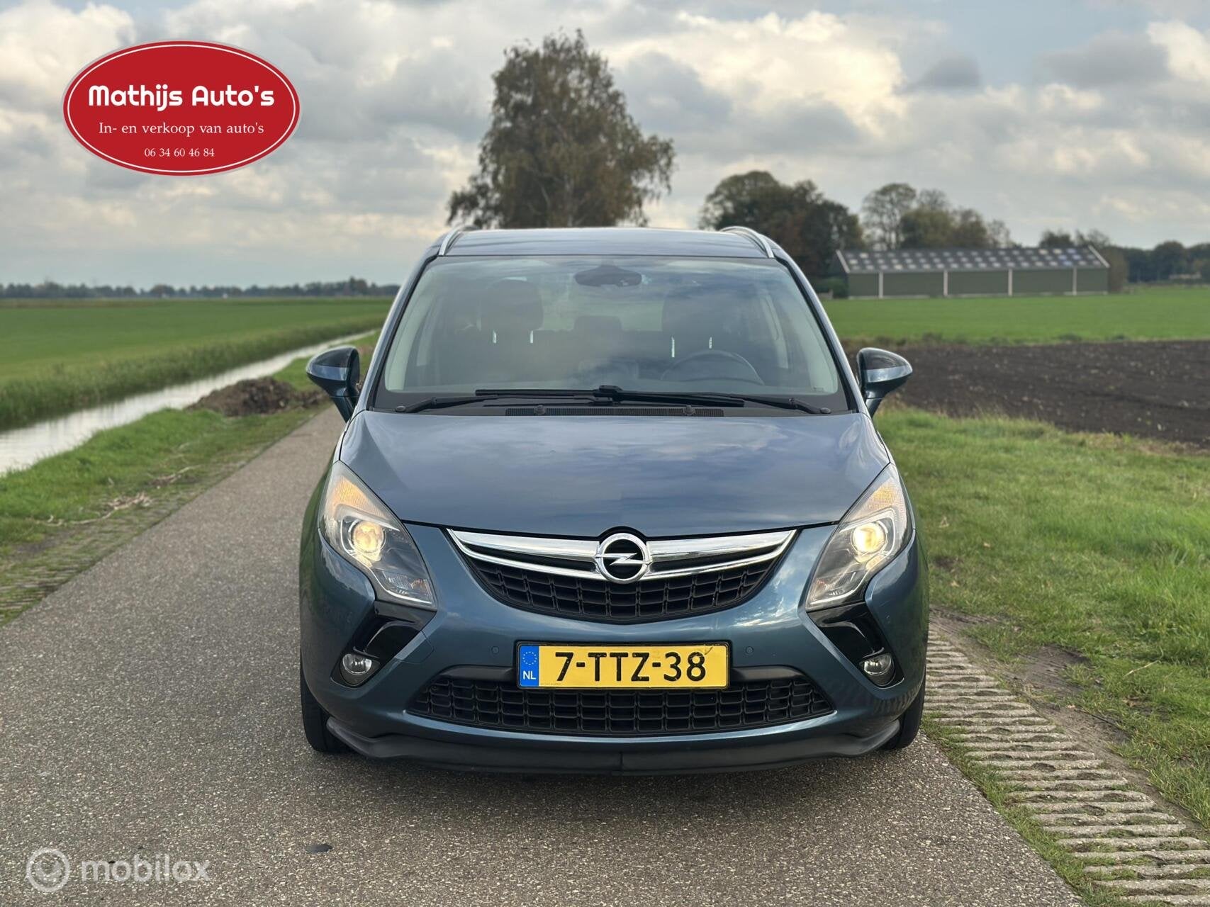 Opel Zafira Tourer 1.6 CDTI Design Edition7p., Auto's, 136 pk, 4 cilinders, Blauw, 7 stoelen