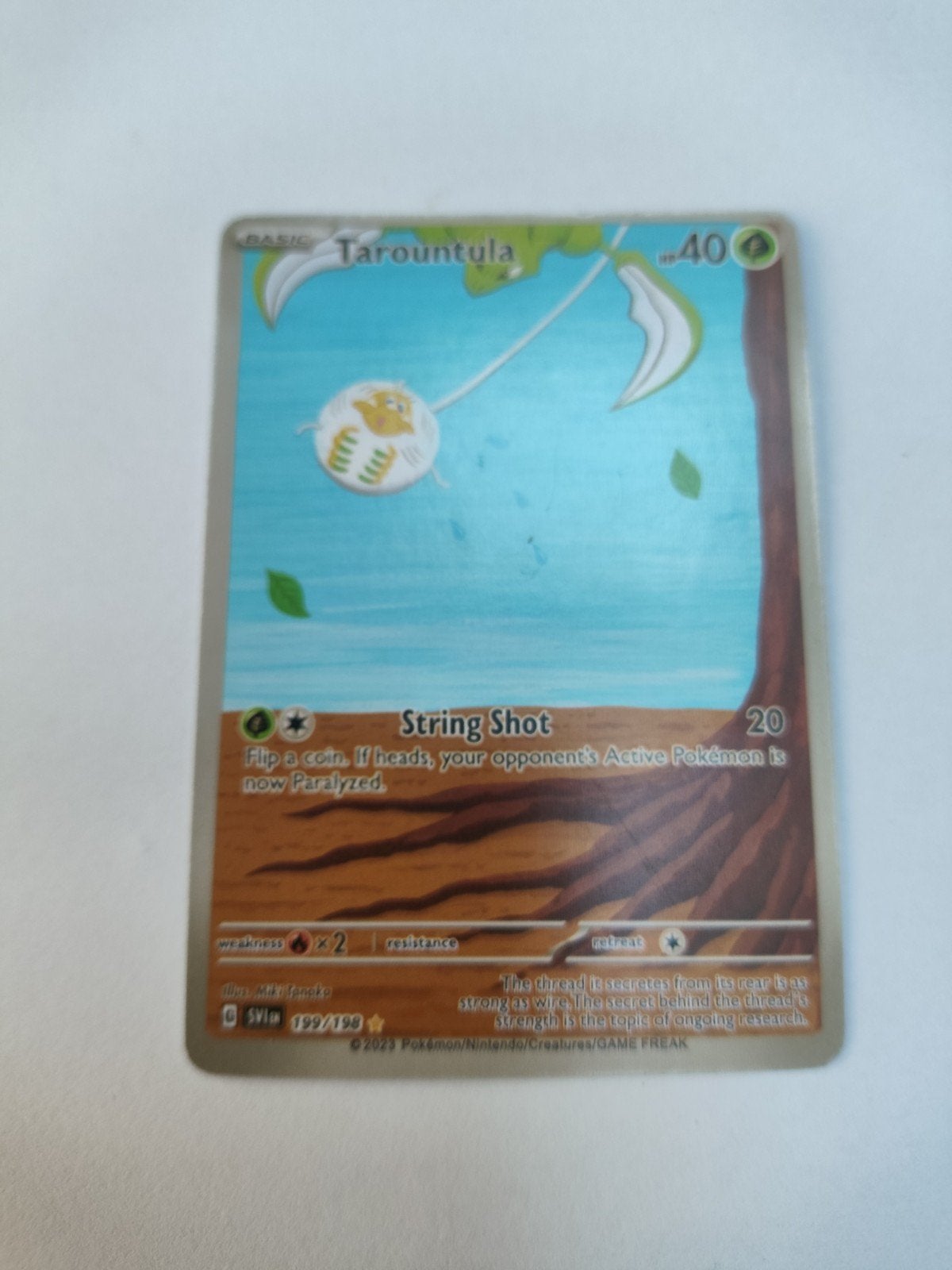 Tarountula Pokémon Kaart SV01d 199/198, Ophalen of Verzenden, Zo goed als nieuw, Losse kaart