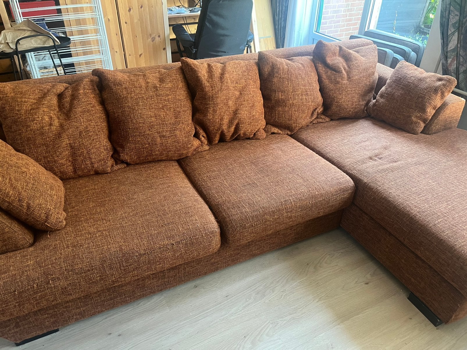 Bank met lounge gedeelte, Ophalen, Gebruikt