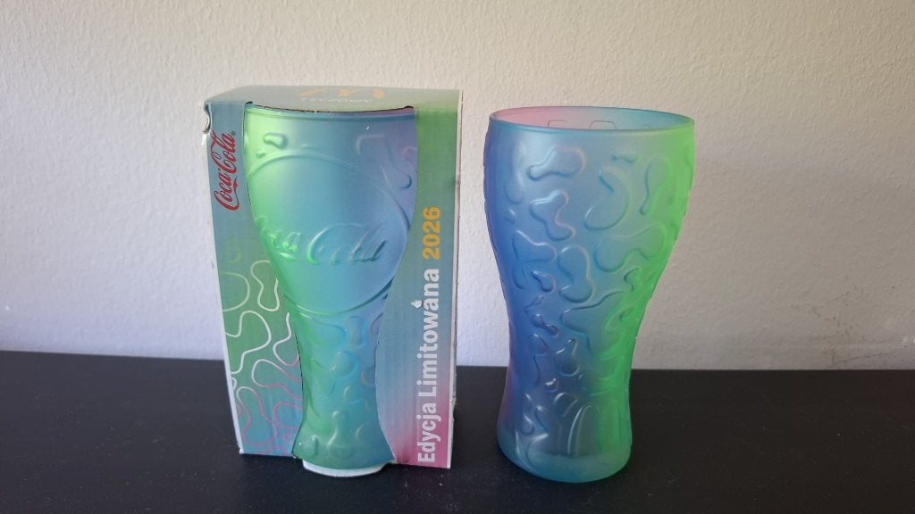 Coca Cola McDonalds Rainbow Poland 2026, Ophalen of Verzenden, Nieuw, Frisdrankglas