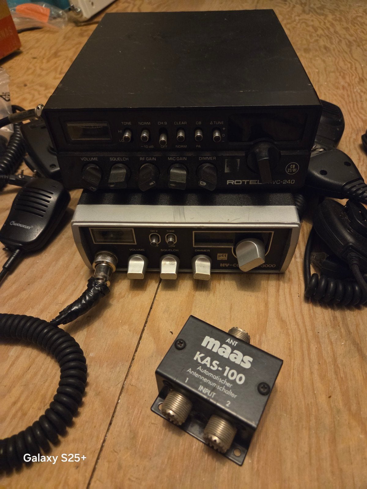 27 MC Spul: Rotel VC-240, Maas KAS-100 en meer, Telecommunicatie, Portofoons en Walkie-talkies, Ophalen of Verzenden, Gebruikt