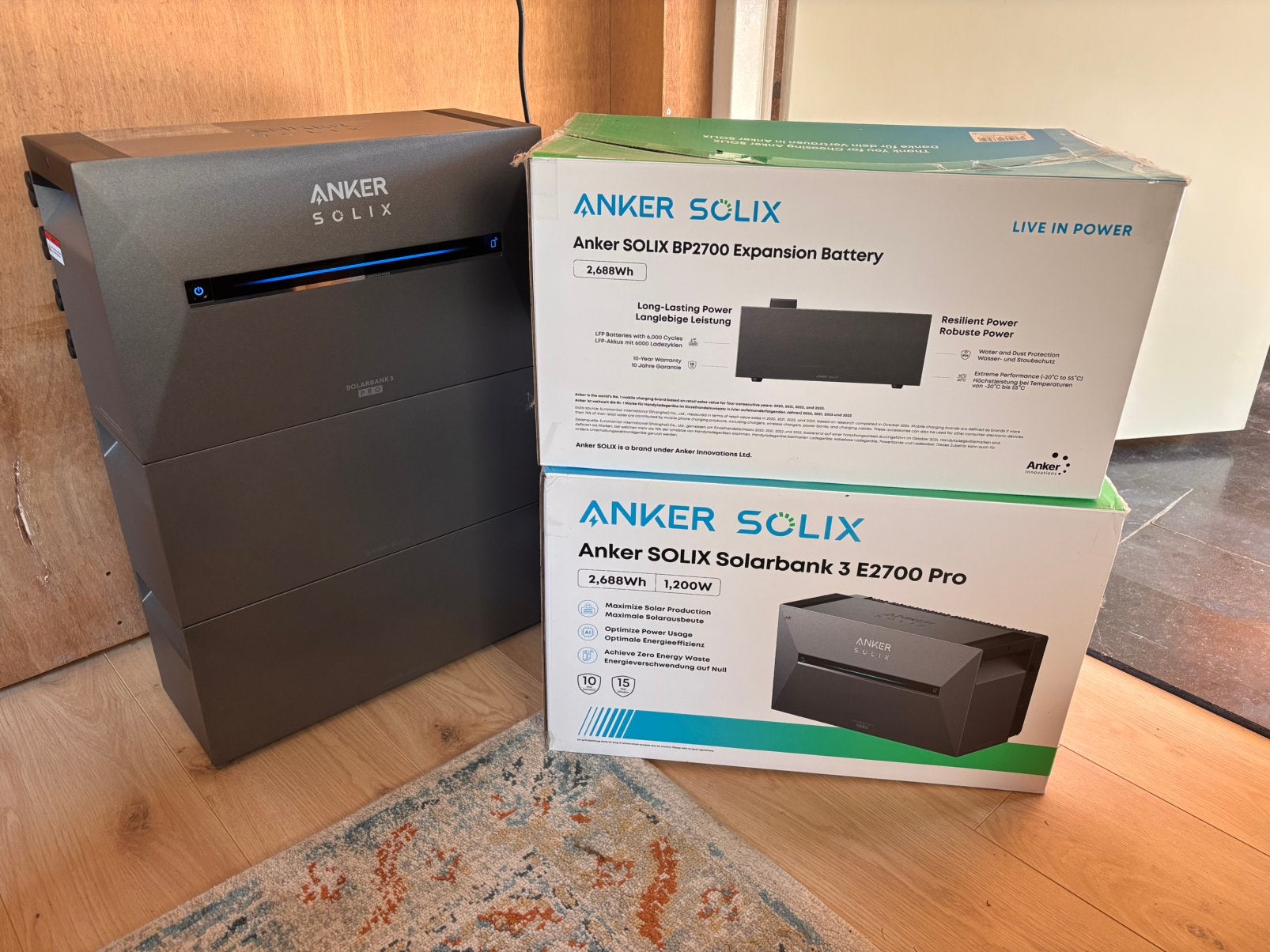 Anker solix solarbank 3 E2700 pro thuisbatterij 2x5.4kwh, Ophalen, Zo goed als nieuw