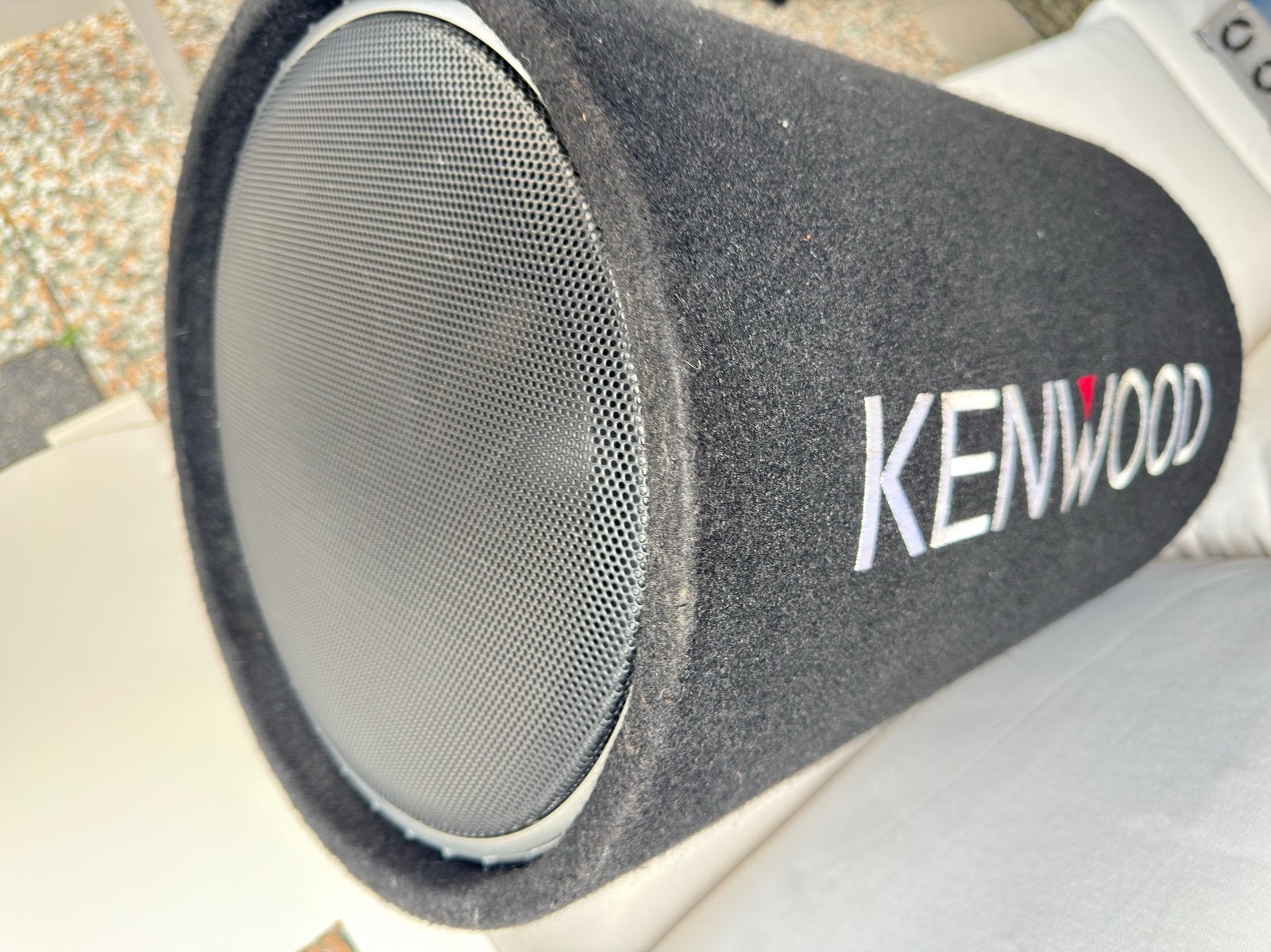 Kenwood KSC-W1200T Subwoofer - Krachtige Bass Tube z.g.a.n., Ophalen of Verzenden, Zo goed als nieuw