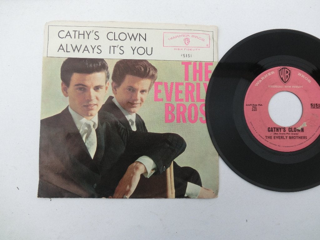 The Everly Brothers Cathy's clown, 7 inch, Single, Ophalen of Verzenden, Zo goed als nieuw