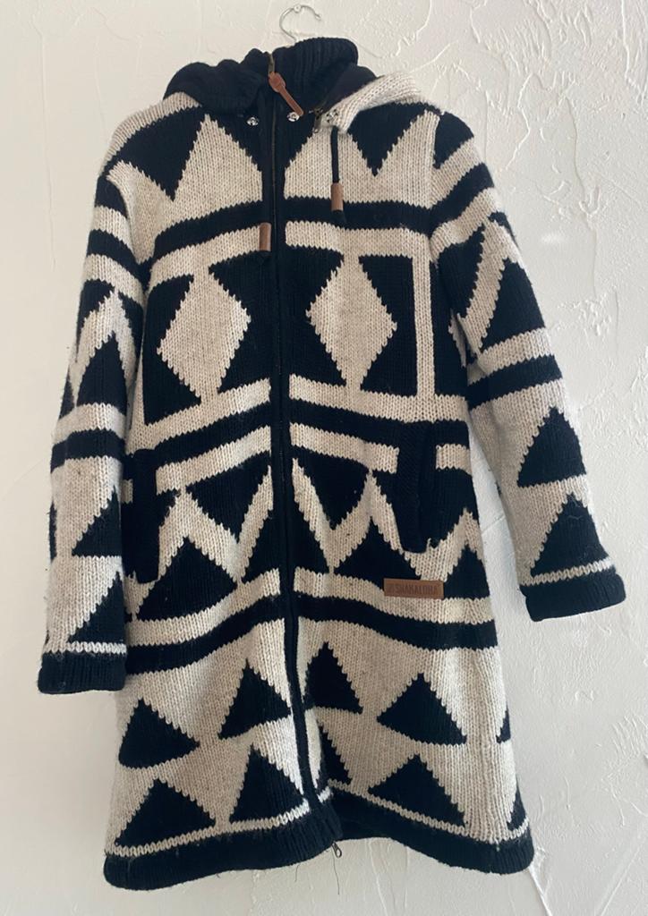 Gebreid Wollen Dames Vest van Schapenwol& fleece- SHAKALOHA, Ophalen of Verzenden, Zo goed als nieuw, Maat 38/40 (M), Grijs