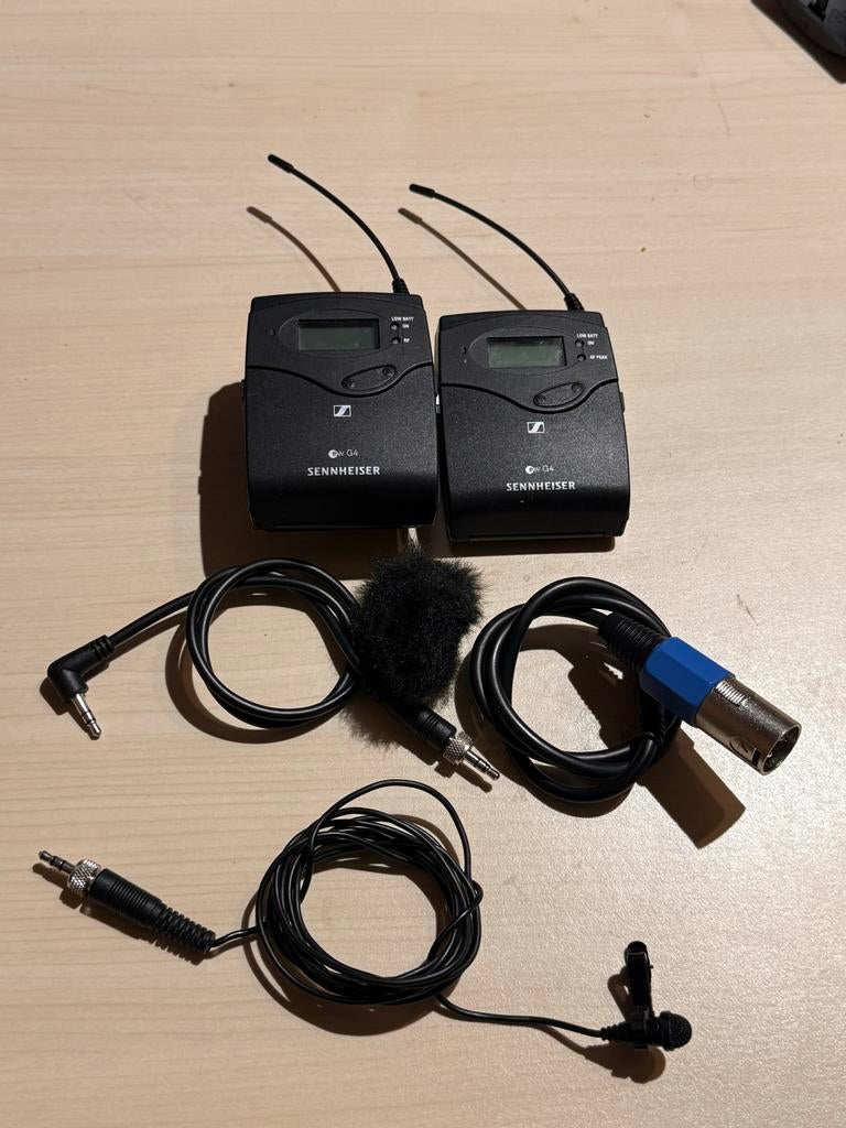 Sennheiser SK100 G4 Draadloze Microfoon Sets (2 stuks), Muziek en Instrumenten, Microfoons, Gebruikt, Overige typen, Draadloos