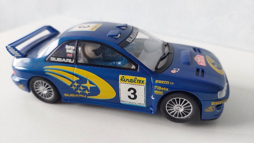SCALEXTRIC SUBARU IMPREZA WRC, Overige merken, Racebaan, Ophalen of Verzenden, Zo goed als nieuw