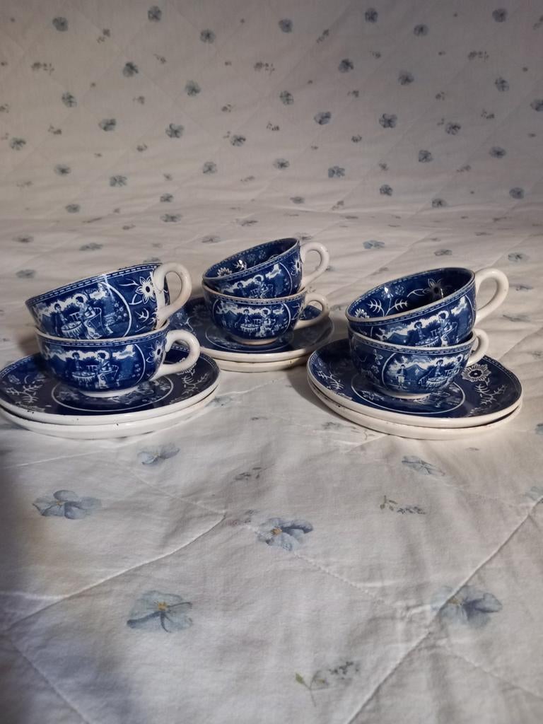Societe ceramique Maastricht Teadrinker 6 kop en schotels, Ophalen of Verzenden