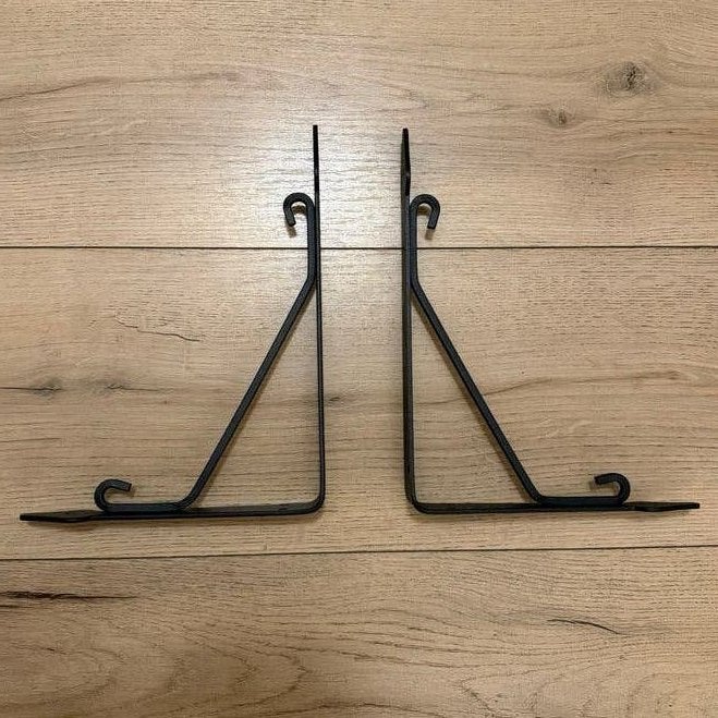 IKEA KROKSHULT Plankdrager antraciet 18x24 cm (2 stuks), Ophalen, Zo goed als nieuw, Zwart, Metaal