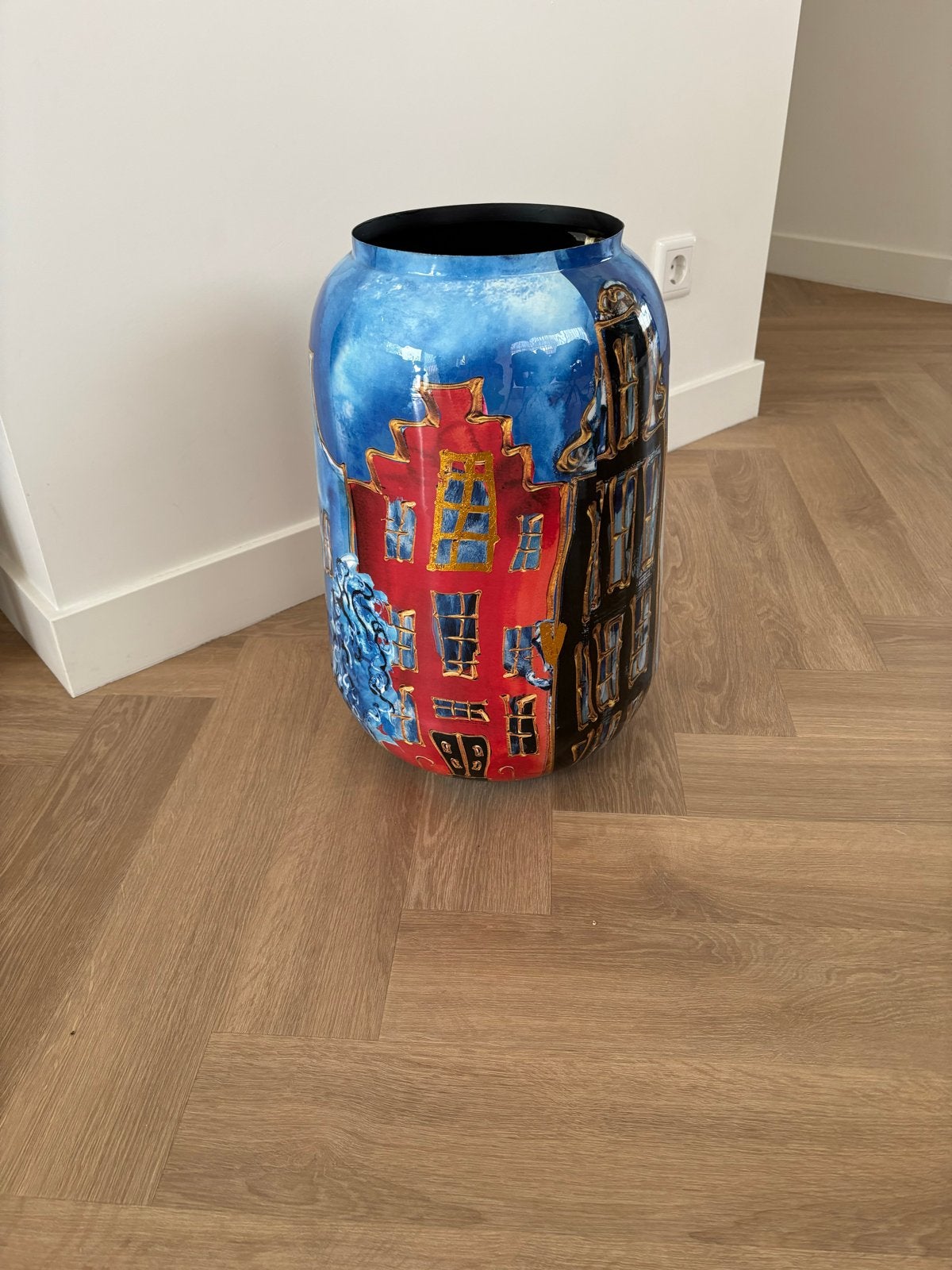Pot/vaas van  Rovk Triest, Handgemaakt, Meerkleurig, Nieuw, Ophalen of Verzenden