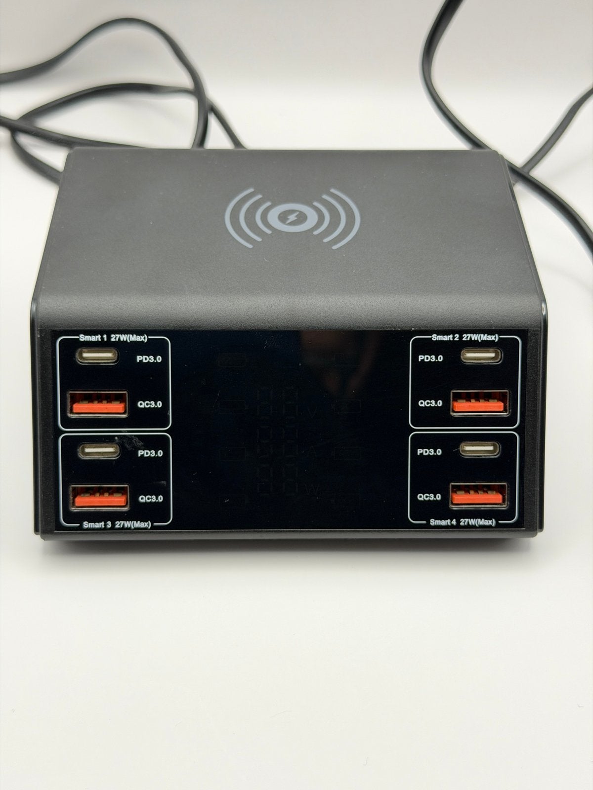 8-poorts USB-C/USB-A snellader met draadloos opladen, Telecommunicatie, Mobiele telefoons | Telefoon-opladers, Universeel, Oplaadstation