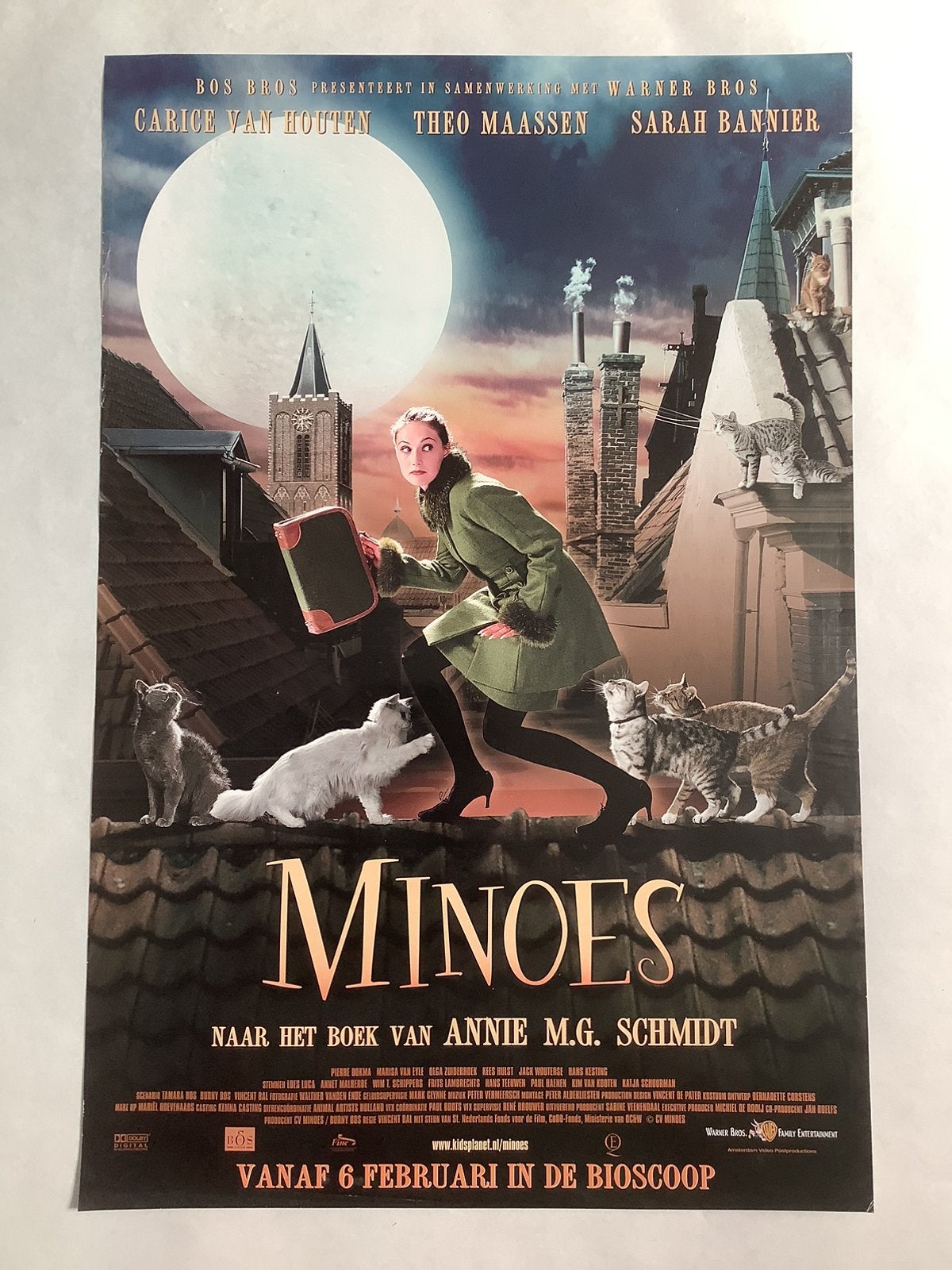 MINOES   FILMPOSTER   40-60 cm, Ophalen of Verzenden, Zo goed als nieuw, Deurposter of groter, Film en Tv