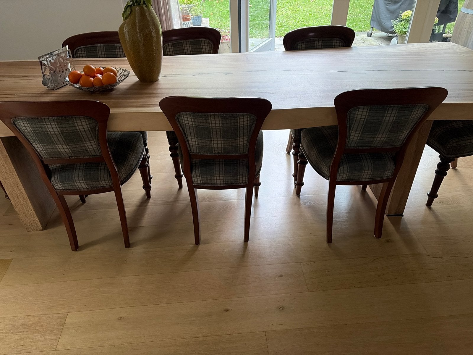 Set van 8 victoriaanse eetkamerstoelen., Ophalen, Gebruikt, Grijs, Vijf, Zes of meer stoelen