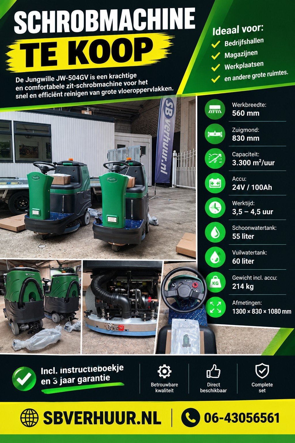 schrobmachines te koop nieuw! garantie!, Ophalen of Verzenden, Nieuw