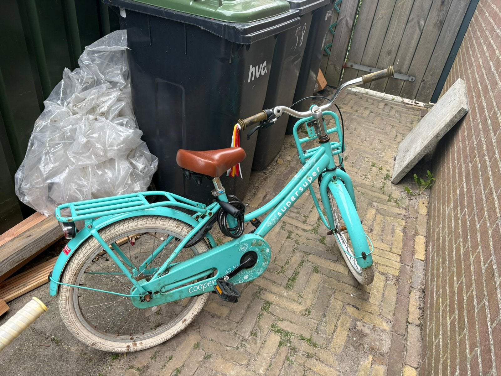Kinderfiets, Ophalen, Zo goed als nieuw, Terugtraprem, 20 inch