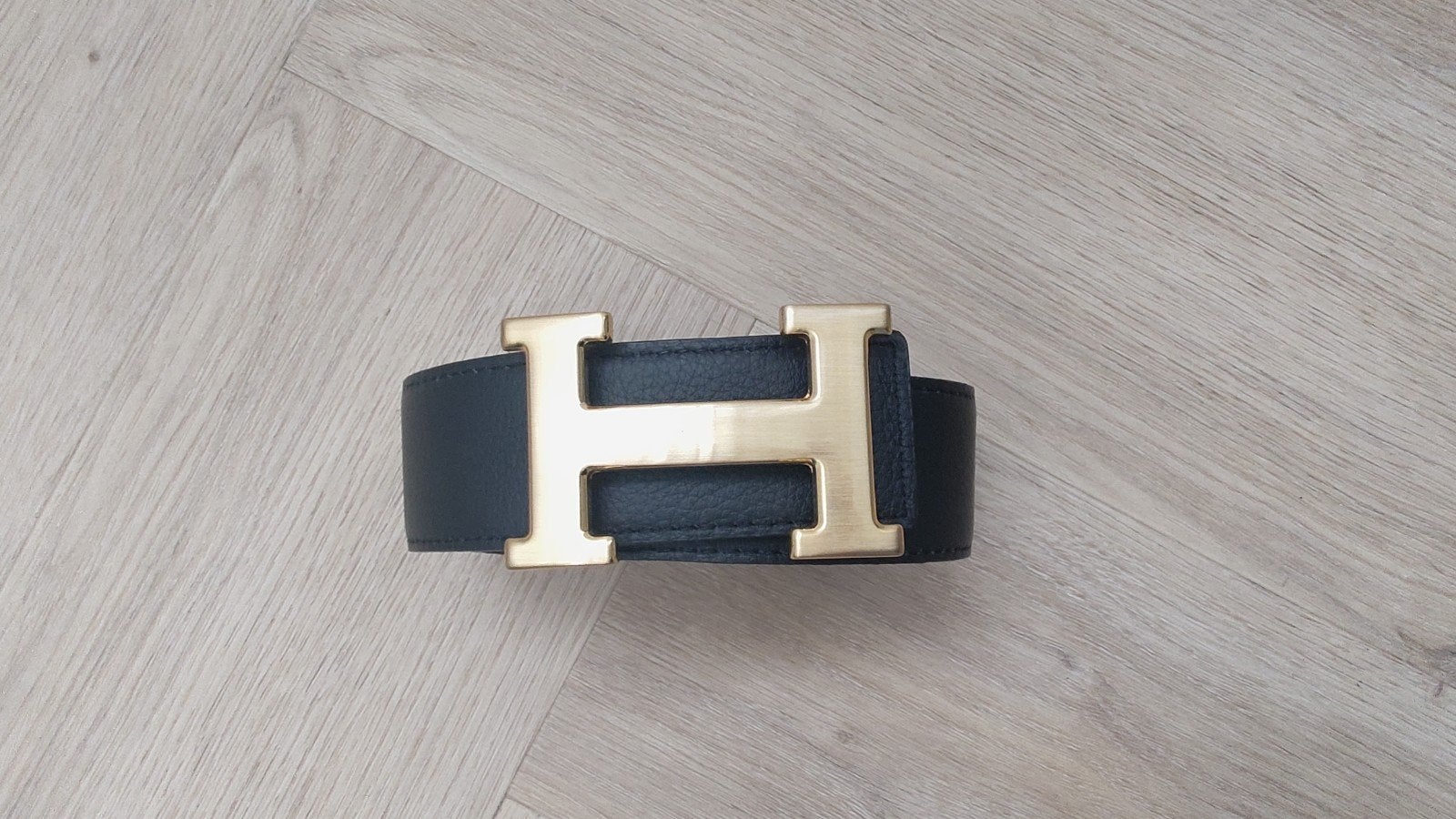 H*rm*s merk riem van zwart leer, 4 cm breed, 95 cm lang, 3 tot 5 cm, 90 tot 100 cm, Heupriem, Ophalen of Verzenden