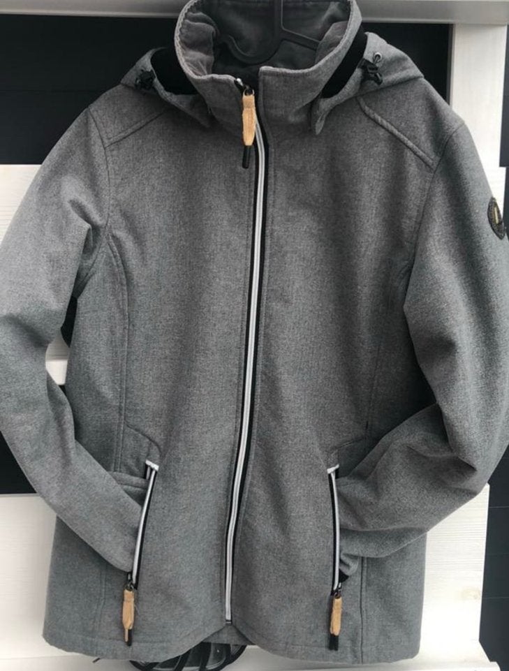 ZGAN luhta softshell jas grijs maat 40, Ophalen of Verzenden, Zo goed als nieuw, Maat 38/40 (M), Grijs