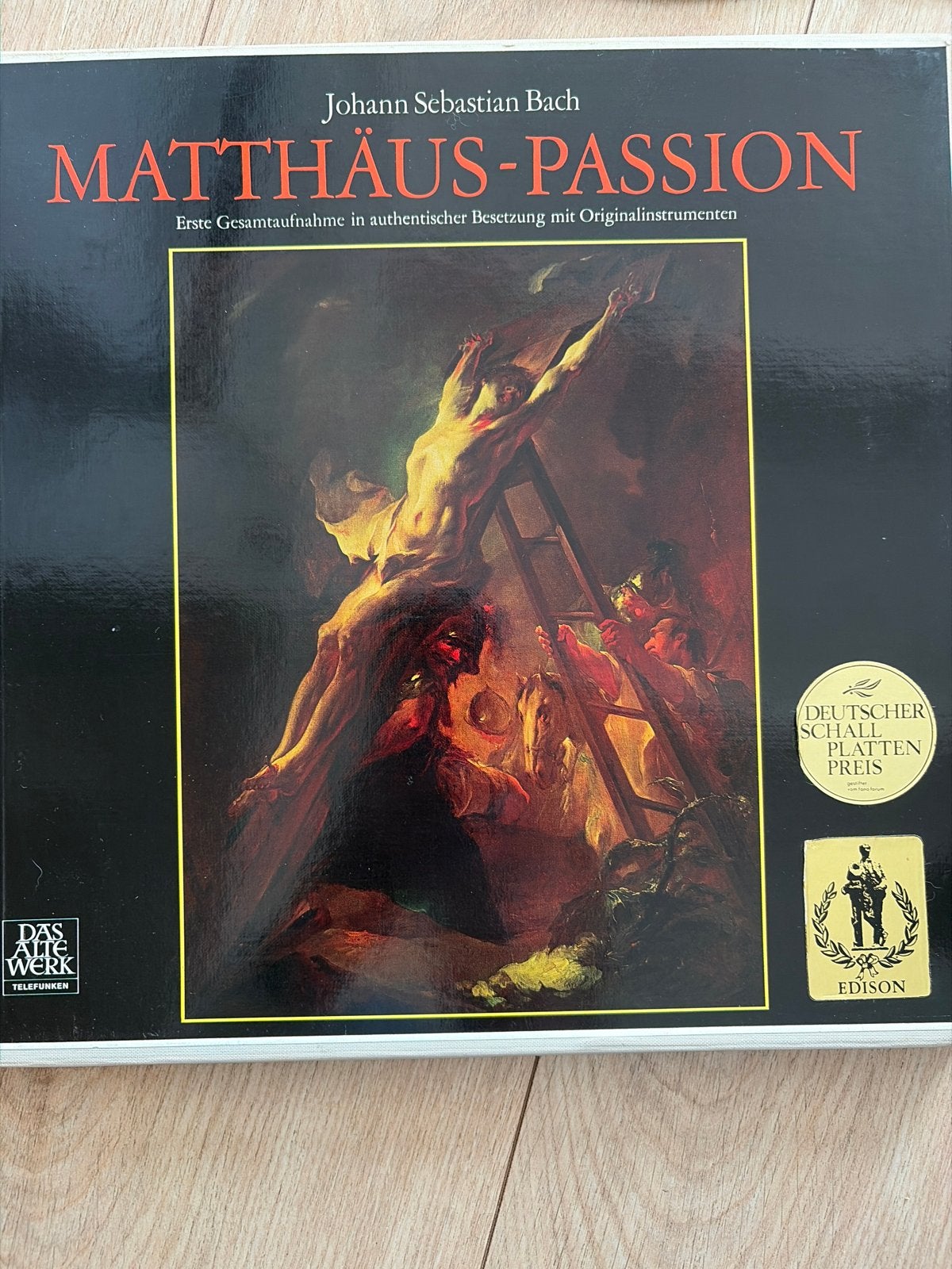 Bach - Matthäus-Passion (Telefunken, 1972) - 4x LP Boxset, Gebruikt, Ophalen of Verzenden, Oratorium, Barok