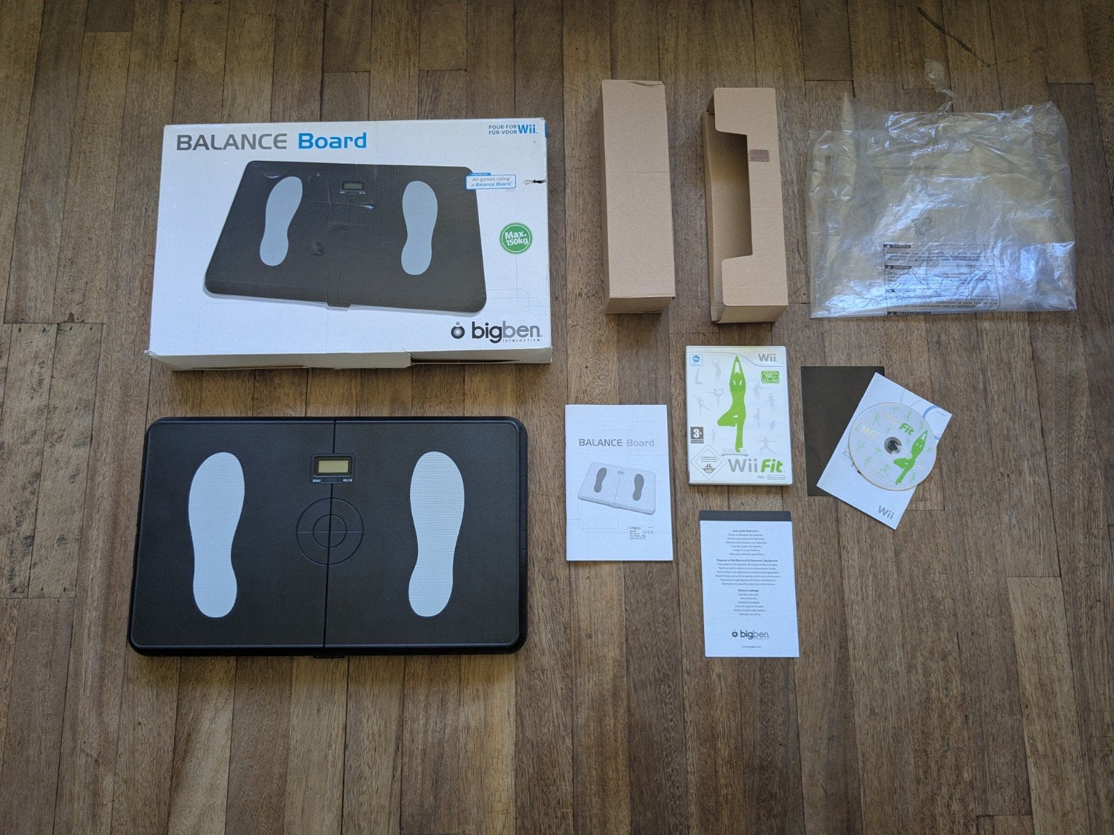 Wii balance board Big Ben met Wii Fit, Ophalen of Verzenden, Zo goed als nieuw, Met games