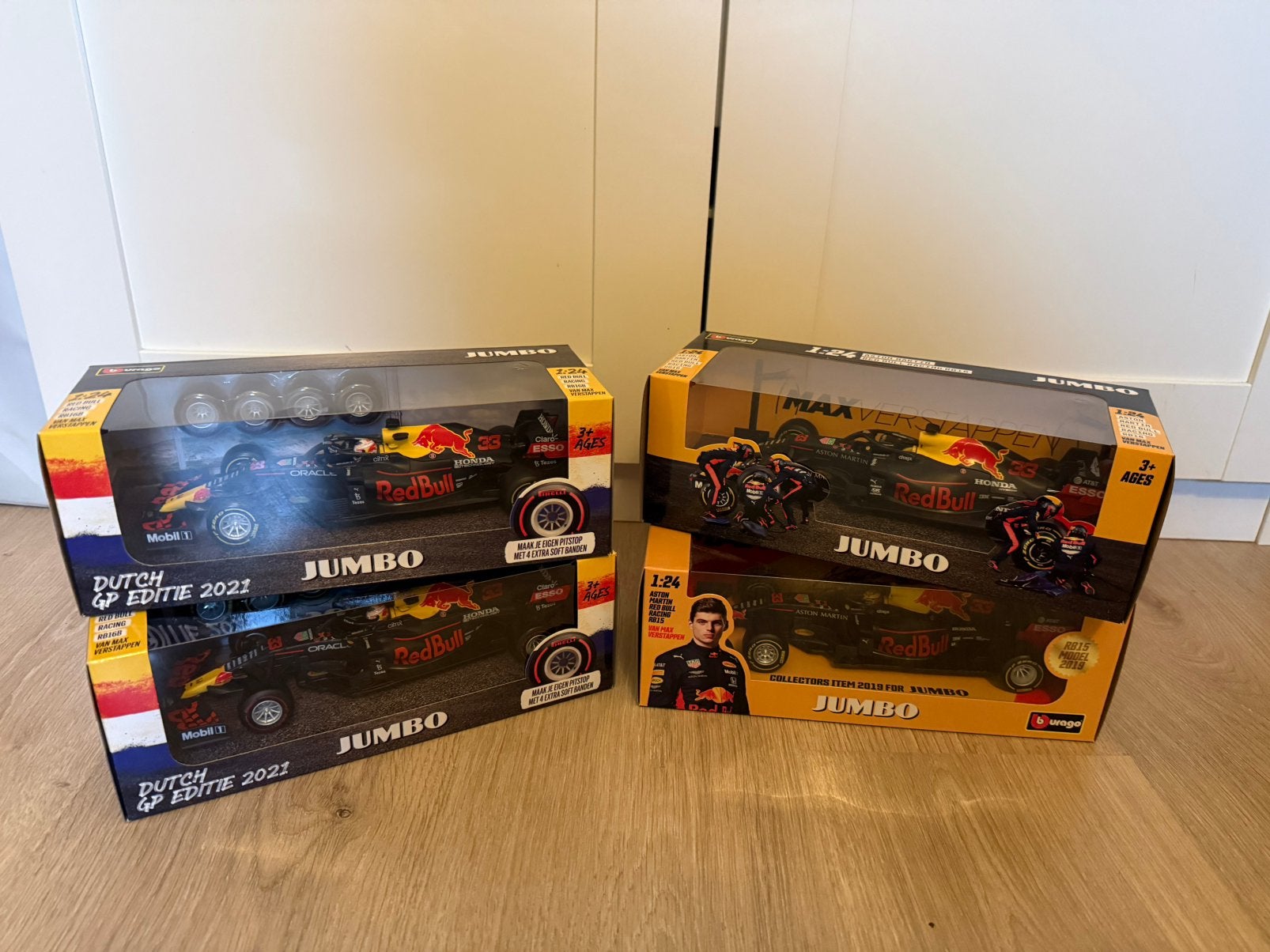 Jumbo Max Verstappen auto’s (2019, 2020, 2021), Ophalen of Verzenden, Nieuw, Auto, Bburago