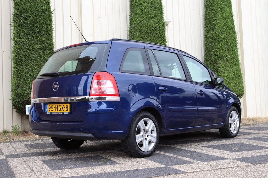 Opel Zafira 1.6 Business 7-ZITS Airco Navigatie, Auto's, Opel, Voorwielaandrijving, Gebruikt, 4 cilinders, Blauw