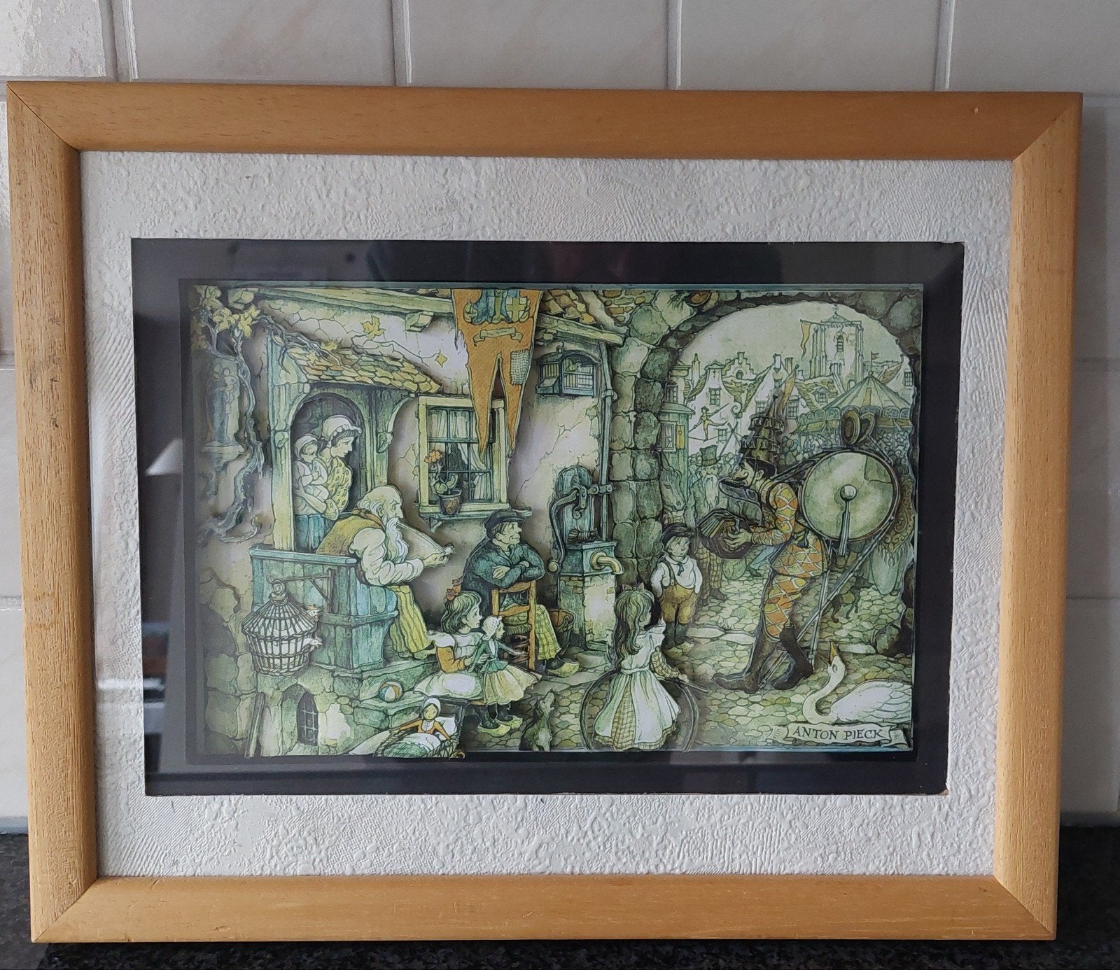 Anton Pieck 3D diorama schilderij handgemaakt, Ophalen of Verzenden