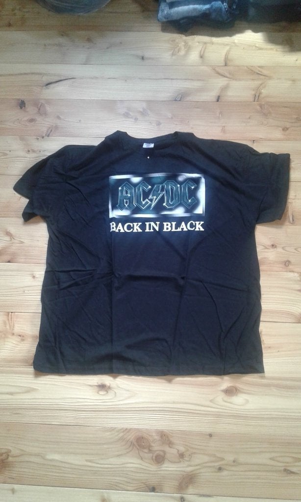T-shirts AC/DC., Zwart, Nvt, Maat 46/48 (XL) of groter, Nieuw