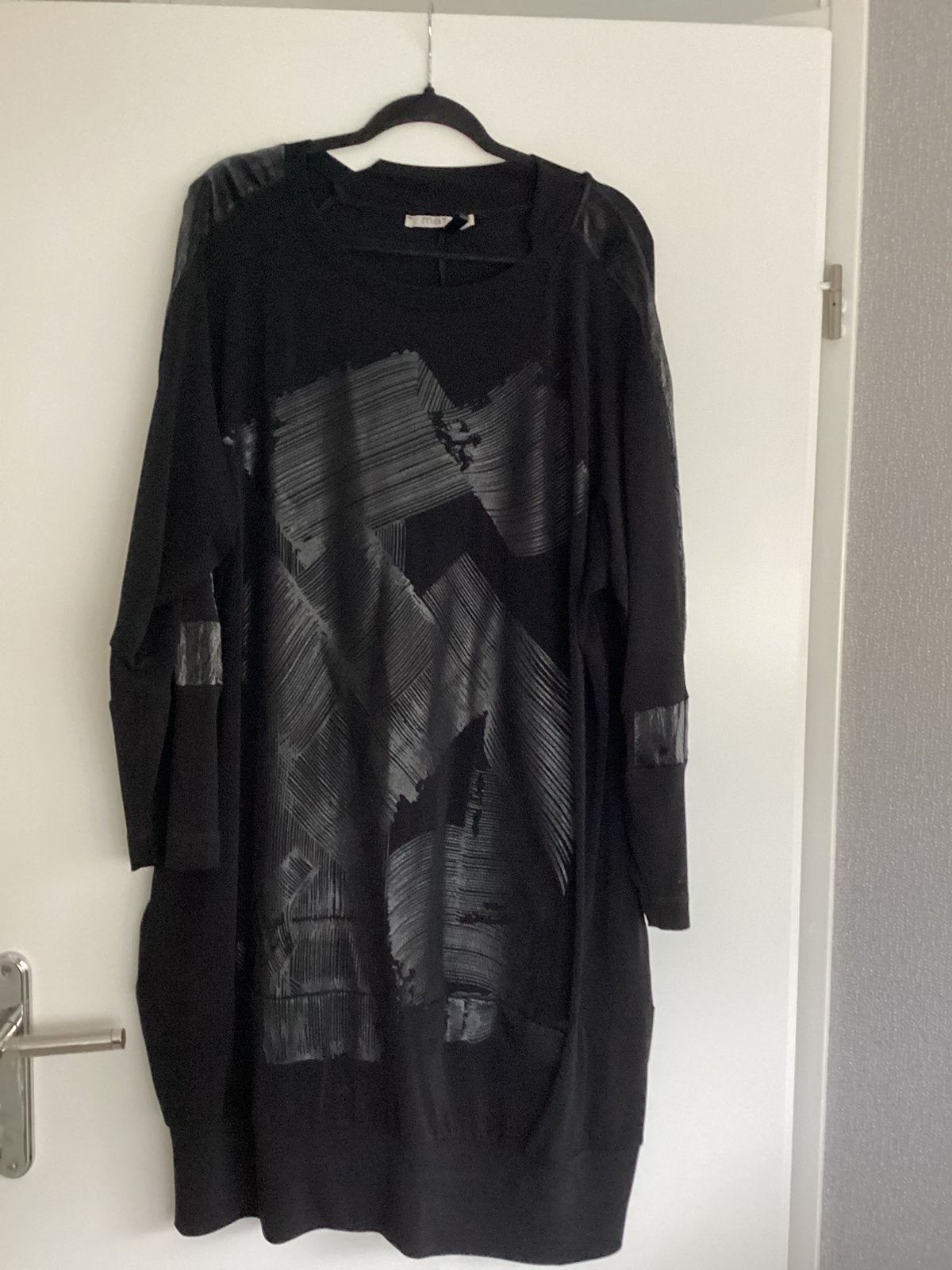 Mat jurkje/ tuniek, Kleding | Dames, Verzenden, Nieuw, Zwart, Jurk