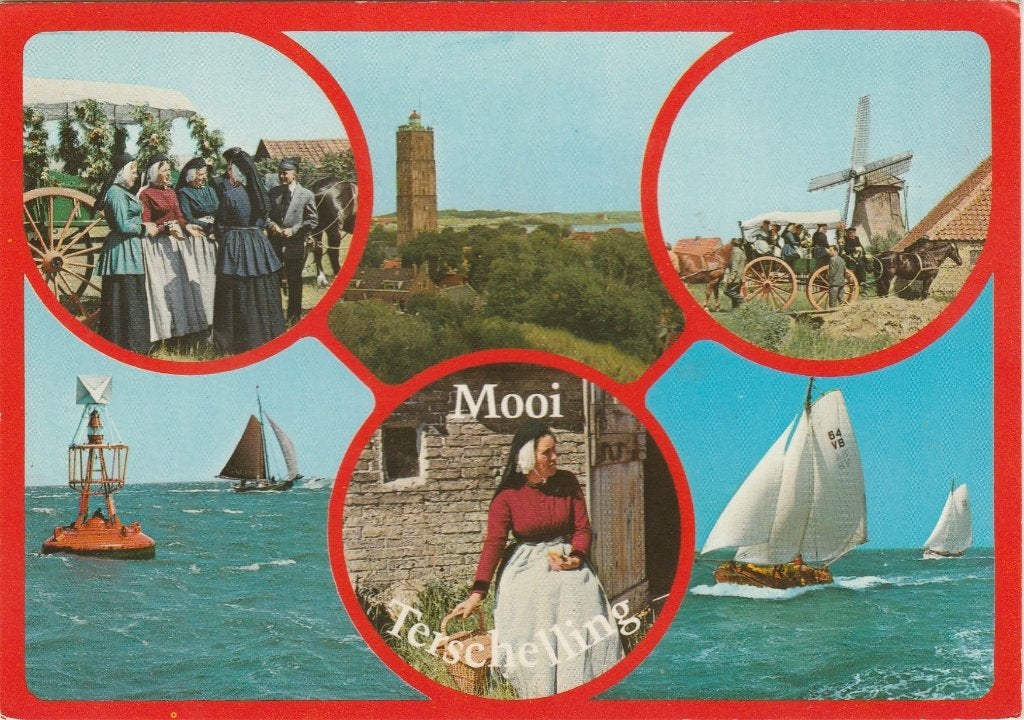 TERSCHELLING Klederdracht Zee Molen, Verzenden, 1980 tot heden, Ongelopen, Waddeneilanden