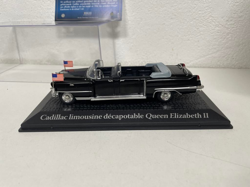 Cadillac Limousine Queen Elizabeth II Schaalmodel, Ophalen of Verzenden, Zo goed als nieuw, Auto, Overige merken