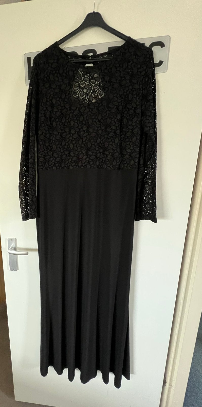 Gala/cocktail/avond/feest jurk maat L, Kleding | Dames, Gelegenheidskleding, Galajurk, Zwart, Maat 42/44 (L), Ophalen of Verzenden