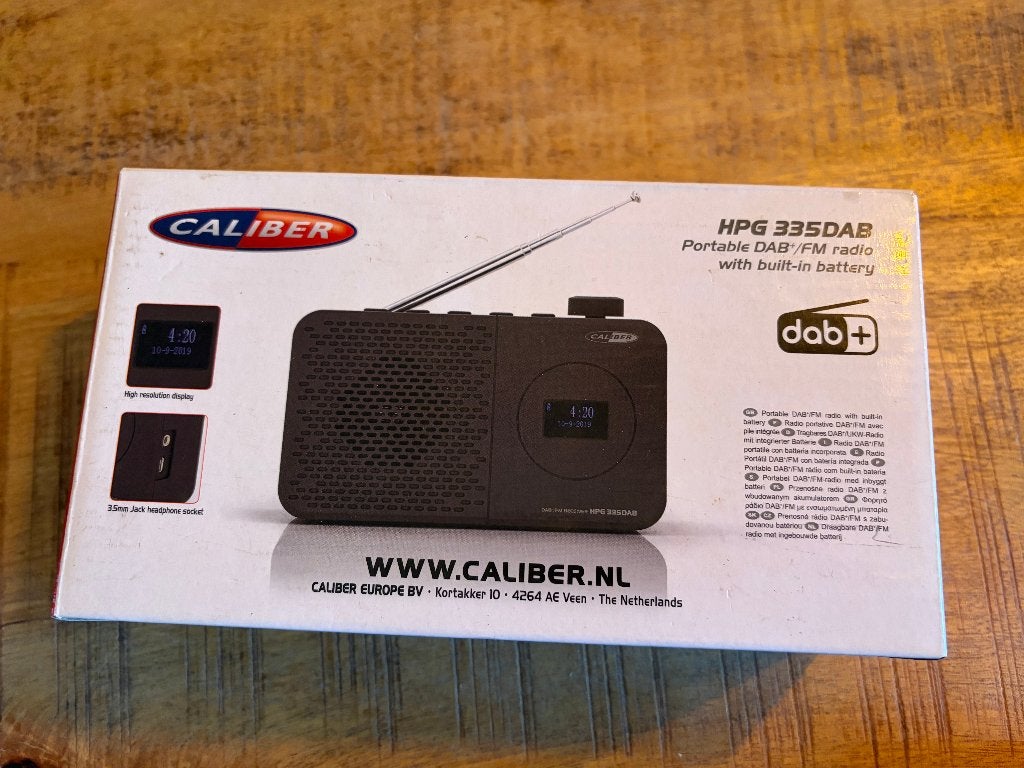 Caliber draagbare DAB radio zgan, Ophalen of Verzenden, Zo goed als nieuw, Radio