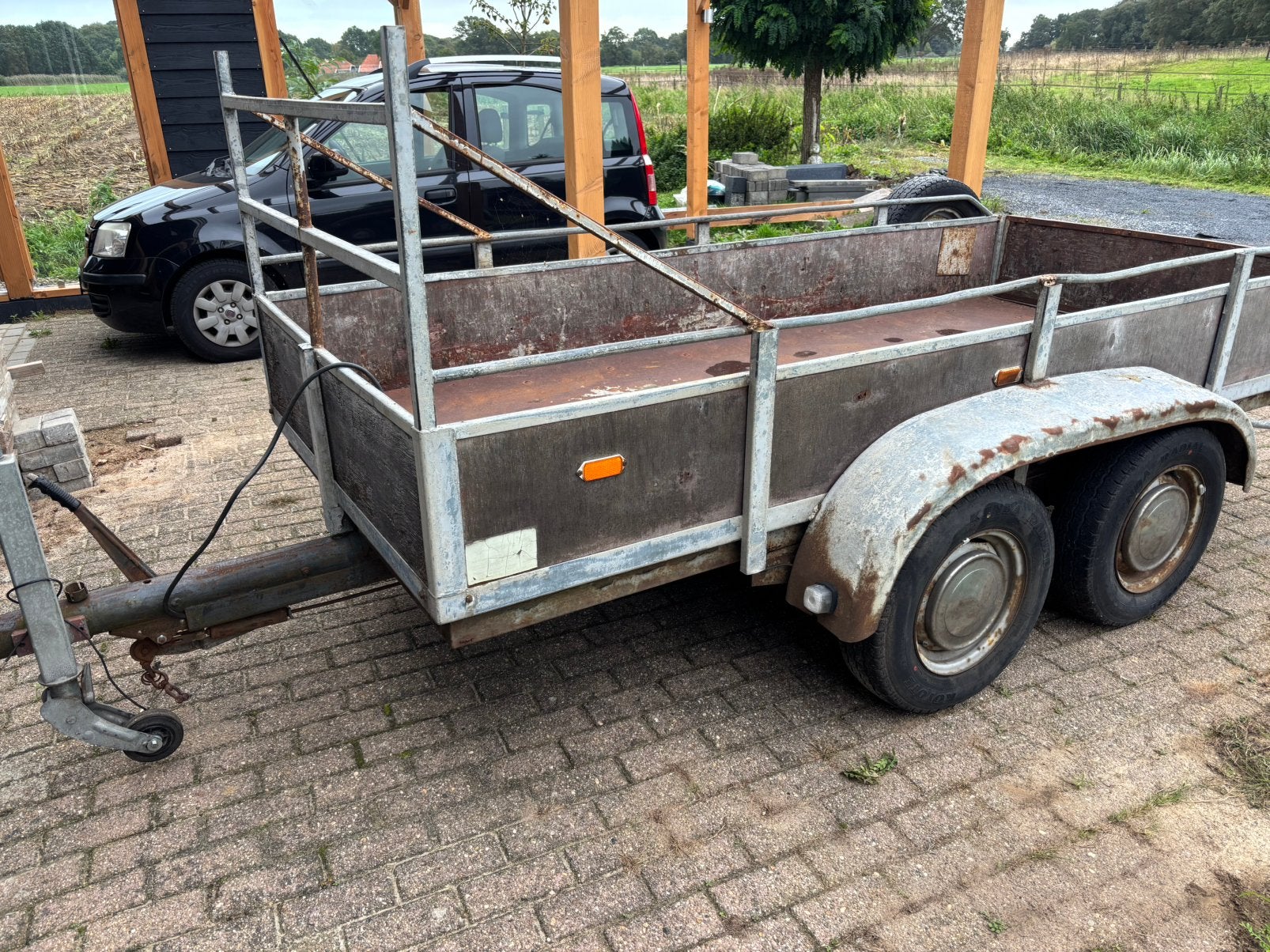Tandemasser aanhanger 140x300, Auto diversen, Ophalen, Gebruikt
