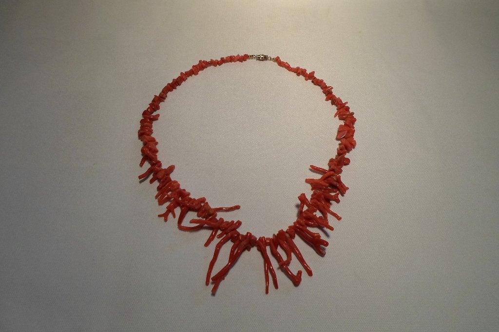 Bloedkoraal Ketting Koraal Takken, Ophalen of Verzenden, Overige materialen, Ketting